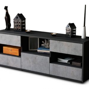 Lowboard Annunziata, Beton (136x49x35cm)