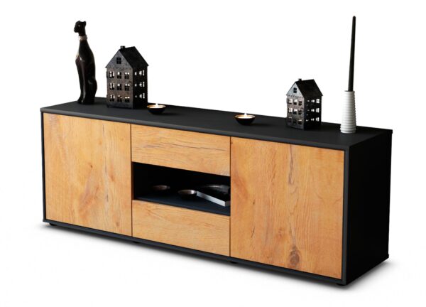 Lowboard Antonella, Eiche (136x49x35cm)