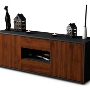Lowboard Antonella, Walnuss (136x49x35cm)