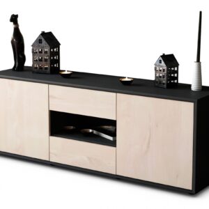 Lowboard Antonella, Zeder (136x49x35cm)