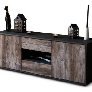 Lowboard Antonella, Treibholz (136x49x35cm)