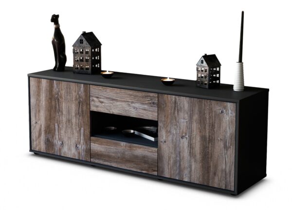Lowboard Antonella, Treibholz (136x49x35cm)