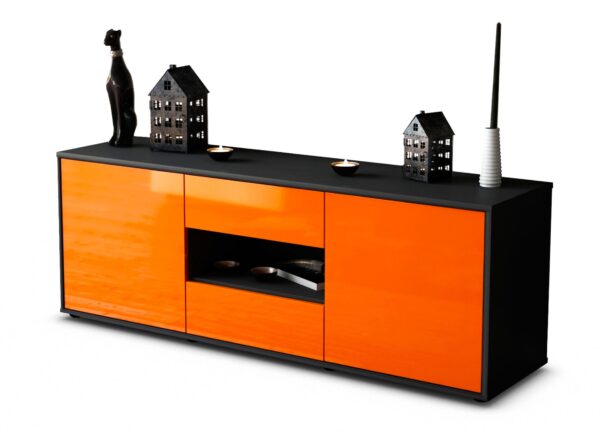 Lowboard Antonella, Orange (136x49x35cm)