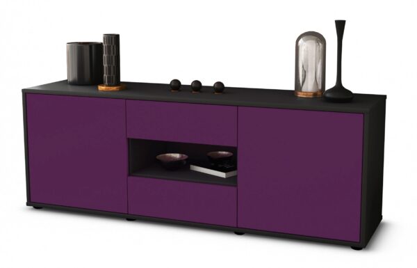 Lowboard Antonella, Lila (136x49x35cm)