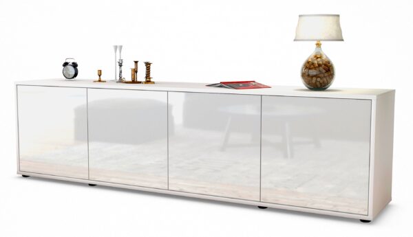 Lowboard Antonia, Weiß (180x49x35cm)
