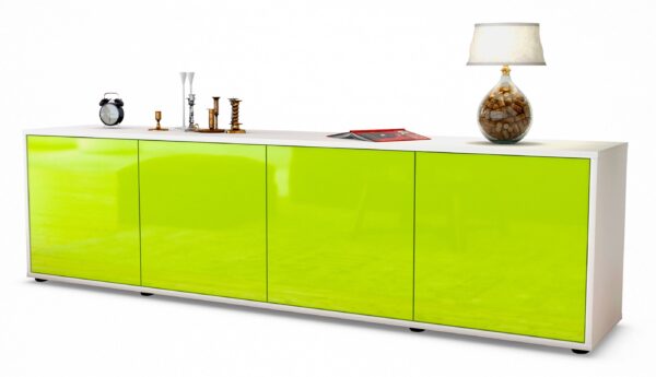 Lowboard Antonia, Grün (180x49x35cm)