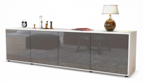 Lowboard Antonia, Grau (180x49x35cm)