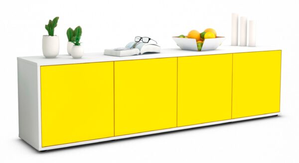 Lowboard Antonia, Gelb (180x49x35cm)