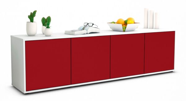 Lowboard Antonia, Bordeaux (180x49x35cm)