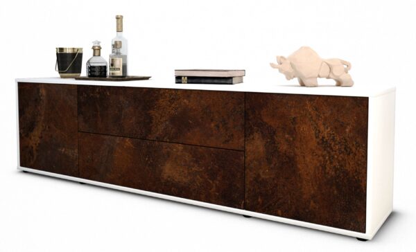 Lowboard Aquilina, Rost (180x49x35cm)