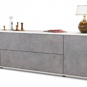 Lowboard Aquilina, Beton (180x49x35cm)