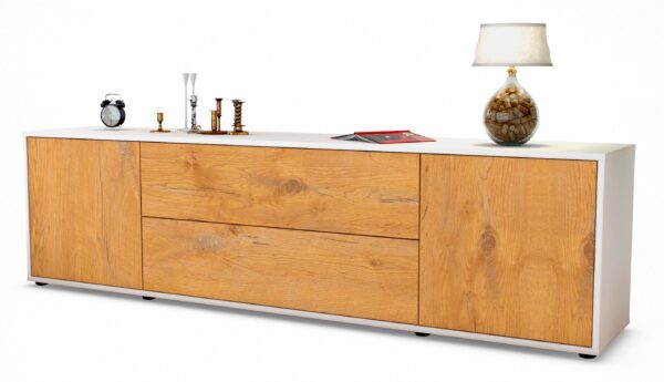 Lowboard Aquilina, Eiche (180x49x35cm)