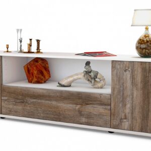 Lowboard Arbnora, Treibholz (180x49x35cm)