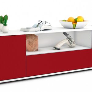 Lowboard Arbnora, Bordeaux (180x49x35cm)