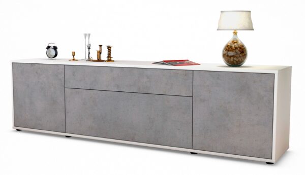 Lowboard Aria, Beton (180x49x35cm)