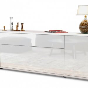 Lowboard Aria, Weiß (180x49x35cm)