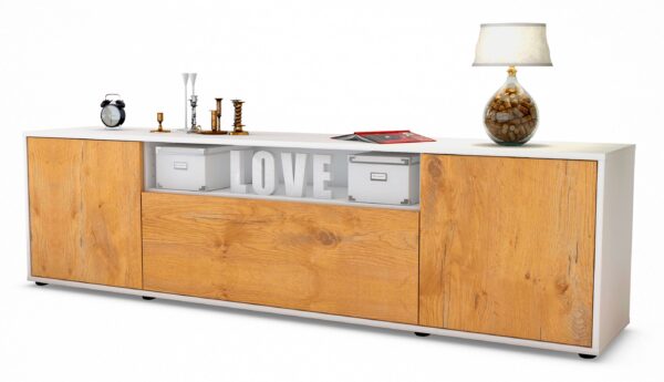 Lowboard Ariana, Eiche (180x49x35cm)