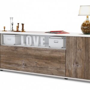 Lowboard Ariana, Treibholz (180x49x35cm)