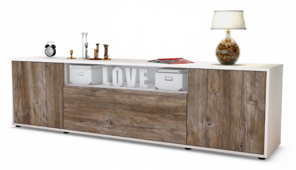 Lowboard Ariana, Treibholz (180x49x35cm)