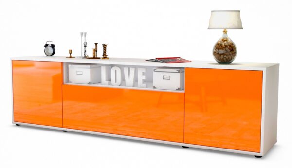 Lowboard Ariana, Orange (180x49x35cm)