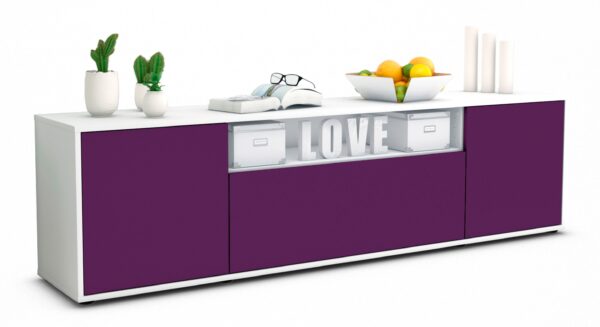 Lowboard Ariana, Lila (180x49x35cm)