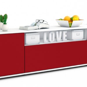 Lowboard Ariana, Bordeaux (180x49x35cm)