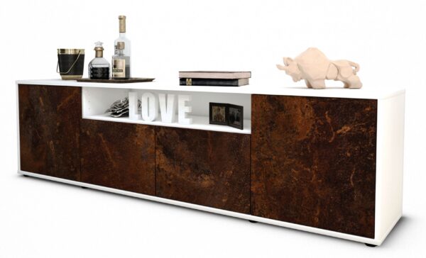 Lowboard Arianna, Rost (180x49x35cm)