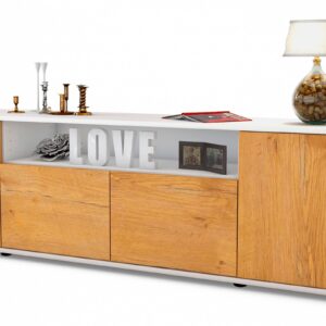 Lowboard Arianna, Eiche (180x49x35cm)