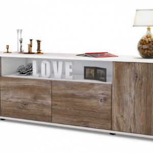 Lowboard Arianna, Treibholz (180x49x35cm)