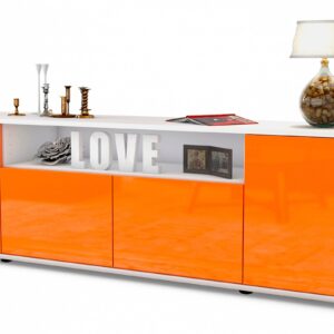 Lowboard Arianna, Orange (180x49x35cm)