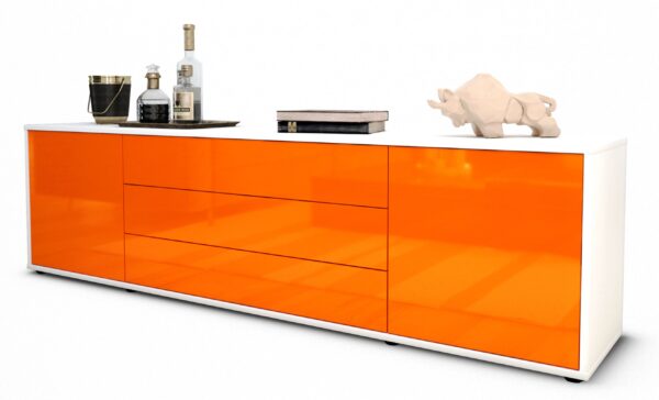 Lowboard Ariella, Orange (180x49x35cm)