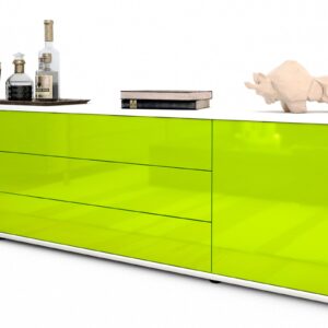 Lowboard Ariella, Grün (180x49x35cm)