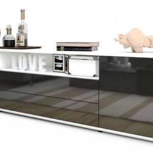 Lowboard Armanda, Grau (180x49x35cm)