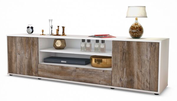 Lowboard Armida, Treibholz (180x49x35cm)