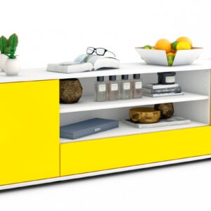 Lowboard Armida, Gelb (180x49x35cm)
