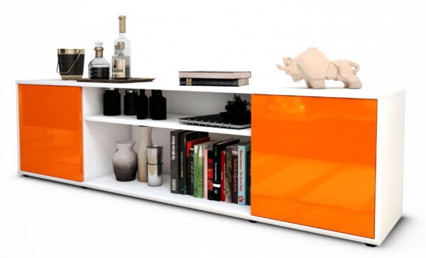 Lowboard Asia, Orange (180x49x35cm)