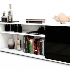 Lowboard Asia, Schwarz (180x49x35cm)