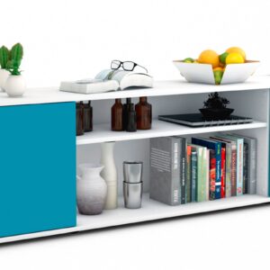 Lowboard Asia, Türkis (180x49x35cm)