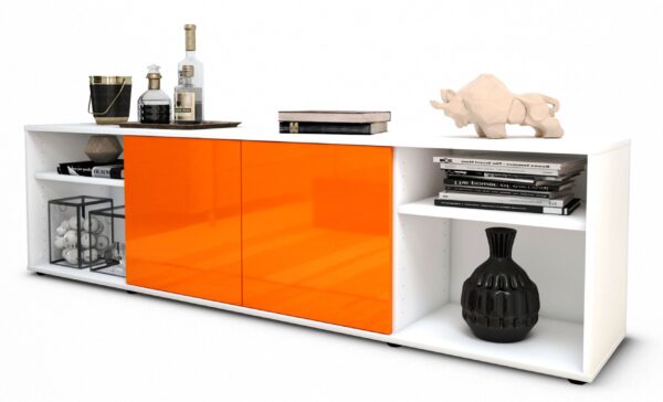 Lowboard Asimo, Orange (180x49x35cm)
