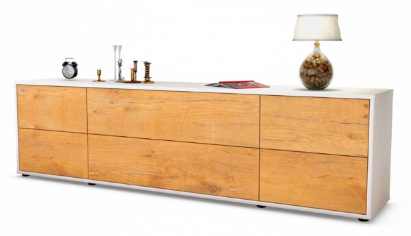 Lowboard Assunta, Eiche (180x49x35cm)