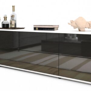 Lowboard Assunta, Grau (180x49x35cm)