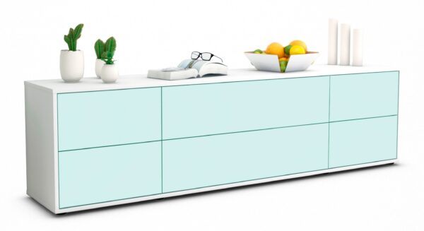 Lowboard Assunta, Mint (180x49x35cm)