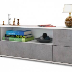 Lowboard Atlanta, Beton (180x49x35cm)