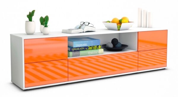 Lowboard Atlanta, Orange (180x49x35cm)