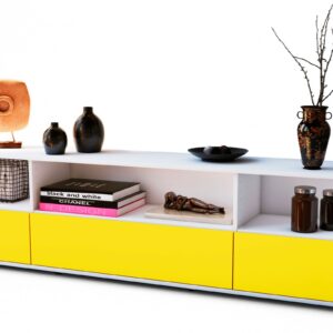 Lowboard Aurelia, Gelb (180x49x35cm)