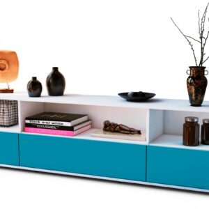 Lowboard Aurelia, Türkis (180x49x35cm)