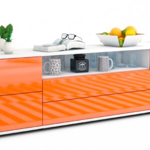Lowboard Aurora, Orange (180x49x35cm)