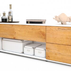 Lowboard Babetta, Eiche (180x49x35cm)