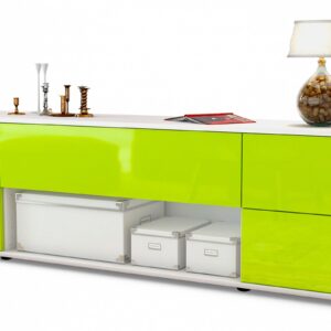 Lowboard Babetta, Grün (180x49x35cm)