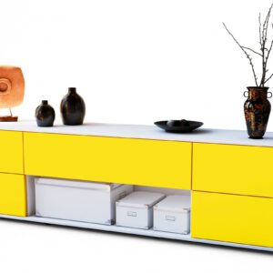 Lowboard Babetta, Gelb (180x49x35cm)